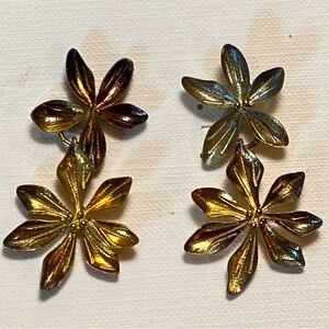 Hunter Blake Golden Flower Earrings